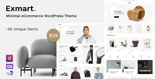 Exmart - Minimal eCommerce WordPress Theme