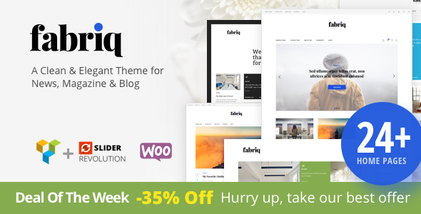 Fabriq - Personal WordPress Blog Theme