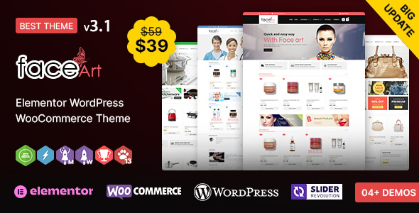 FaceArt WP - Cosmetic and MultiPurpose WooCommerce Responsive Theme