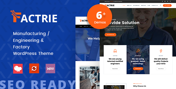 Factrie - Manufacturing & Industrial Factory WordPress Theme