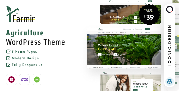 Farmin - Agriculture and Organic Farming WooCommerce Theme