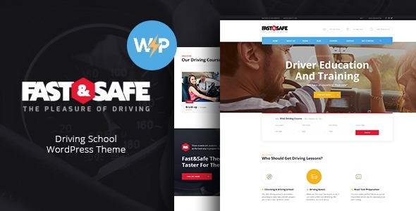 Fast & Safe | Driving School WordPress Theme