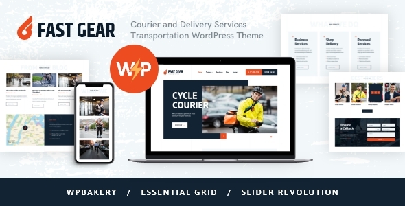 Fast Gear | Courier & Delivery Services WordPress Theme