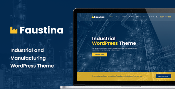 Faustina - Industrial WordPress Theme