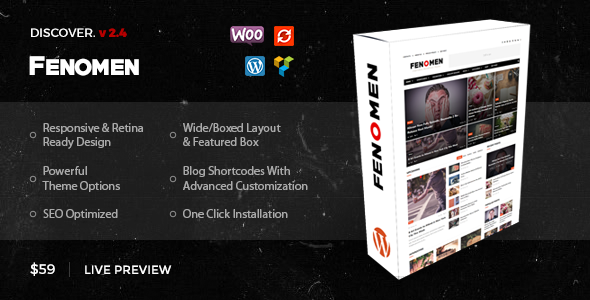 Fenomen | Legendary Blog & Magazine WordPress Theme