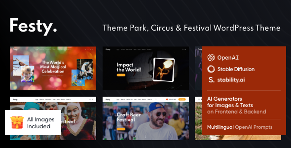 Festy - Theme Park, Circus & Festival WordPress Theme