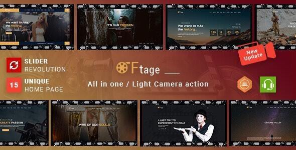 Filmmaker, Movie Production & Film Studio WordPress Theme - Ftage