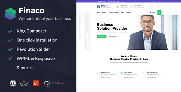 Finaco - Consulting & Business WordPress Theme