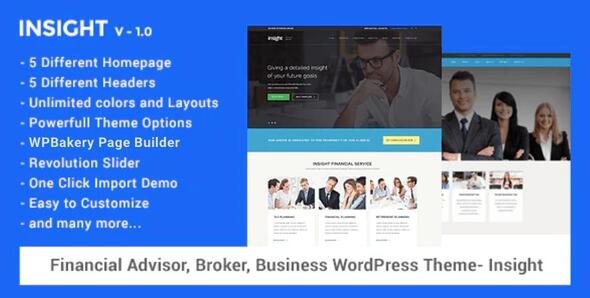 Financial Advisor, Business WordPress Theme - Insight