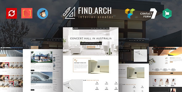 Find ARC - Interior Design, Architecture - WordPress Theme