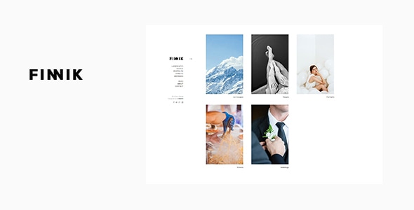 Finnik - Minimal WordPress Theme for Photographers