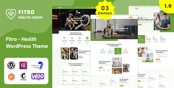 Fitro - Health Coach WordPress Theme