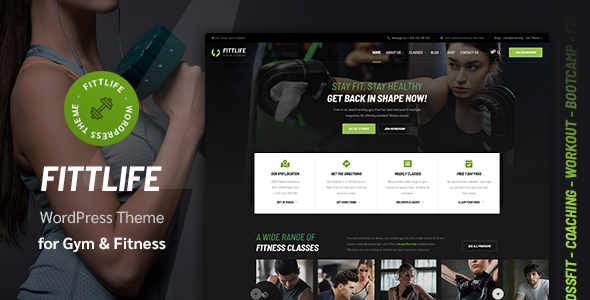 Fittlife - Gym & Fitness WordPress Theme