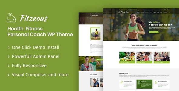 Fitzeous - Personal Fitness Trainer WordPress Theme