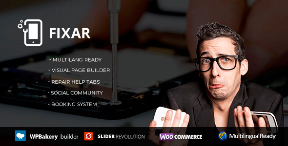 Fixar - Phone & Computer Repair Wordpress Theme