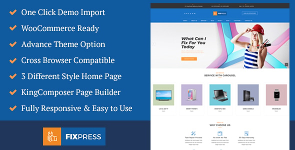 FixPress - Mobile Phone and Computer Repair WordPress Theme