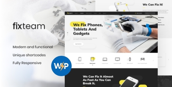 FixTeam | Electronics & Mobile Devices Repair WordPress Theme