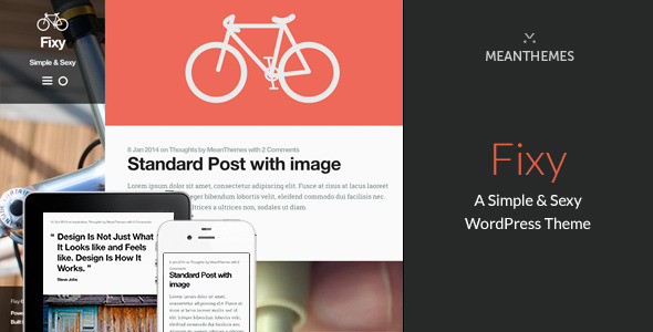 Fixy: A Simple & Sexy WordPress Theme