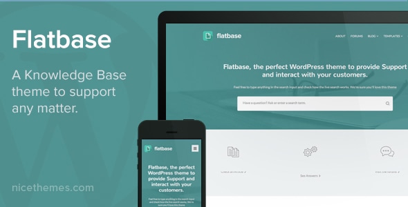 Flatbase - A responsive Knowledge Base/Wiki Theme