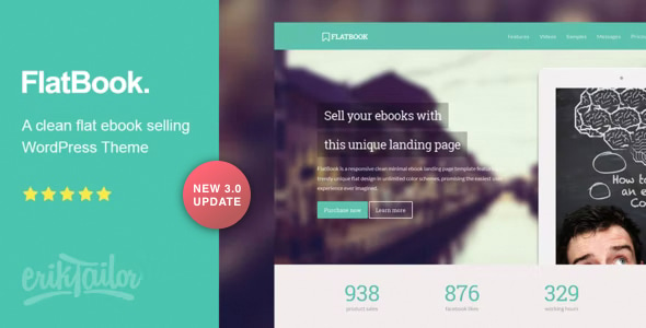 FlatBook - Ebook Selling WordPress Theme
