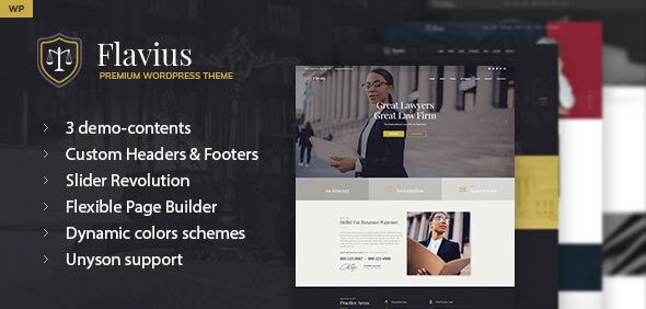 Flavius - Lawyer and Attorney WordPress Theme