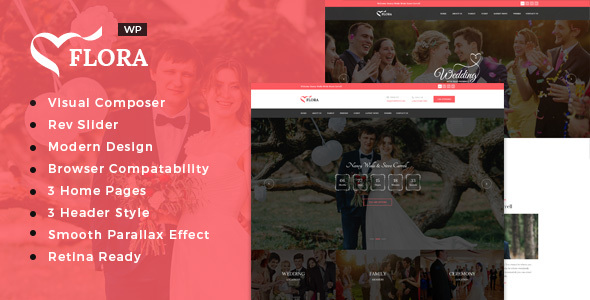 Flora - WordPress Wedding Theme