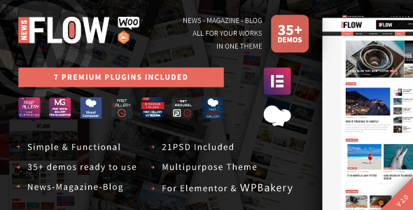 Flow News - Magazine and Blog WordPress Theme