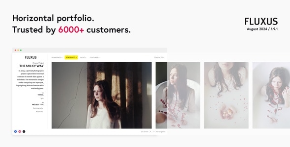 Fluxus - Horizontal Portfolio Theme