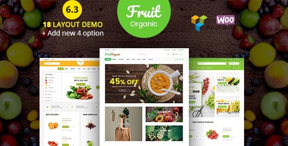 Food Fruit  - Organic Farm, Natural RTL Responsive WooCommerce WordPress Theme