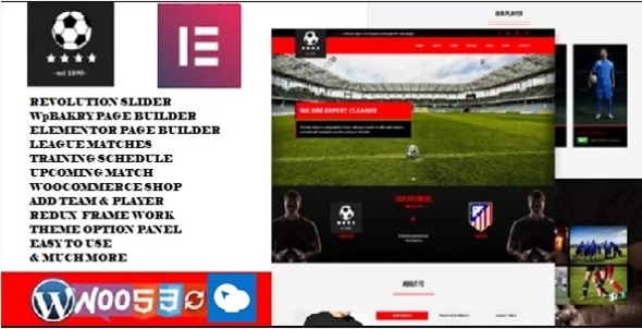 football club soccer WordPress Theme