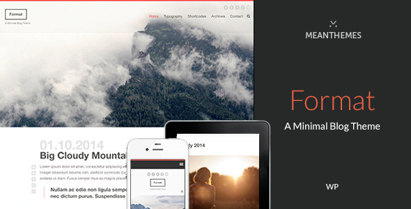 Format: A Minimal WordPress Blog Theme