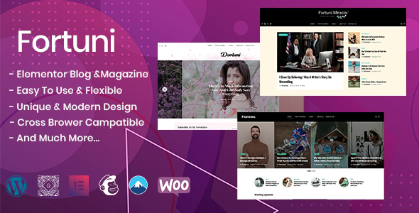 Fortuni - WordPress Blog & Magazine Theme