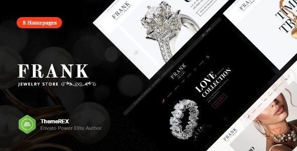 Frank Jewelry Store - Jewelry & Watches WordPress Theme