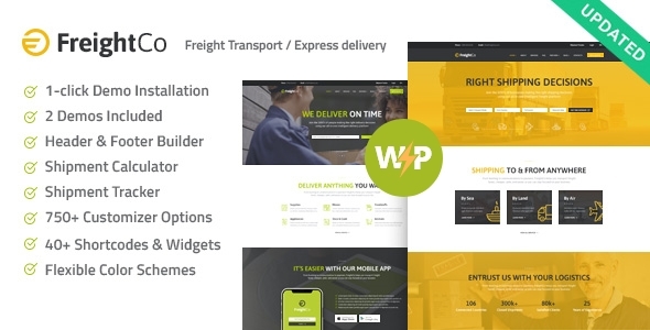 FreightCo | Transportation & Warehousing Shipping WordPress Theme