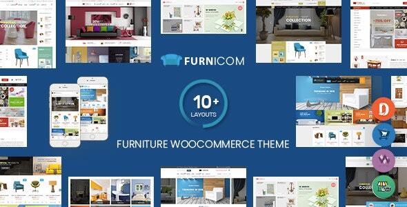 Furnicom - Furniture Store & Interior Design WordPress WooCommerce Theme (10+ Homepages Ready)