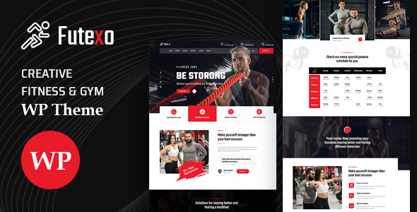 Futexo - Fitness & Gym WordPress Theme + RTL