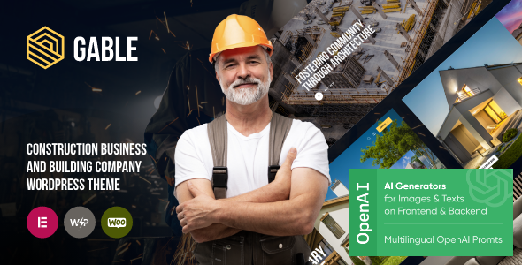 Gable - Construction & Building WordPress Theme