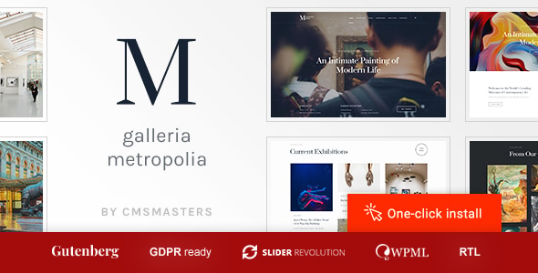 Galleria Metropolia -  Art Museum & Exhibition Gallery Theme