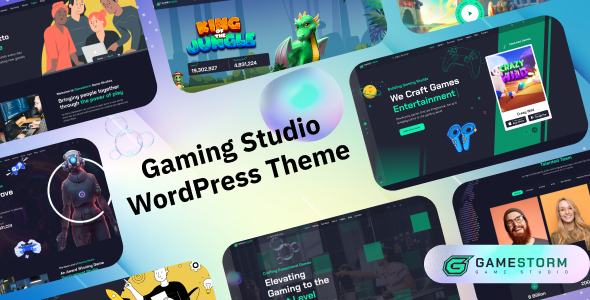 Gamestorm - Gaming Studio WordPress Theme