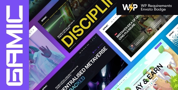 Gamic - Metaverse Game & Crypto Gaming WordPress Theme