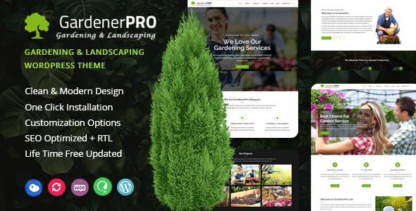 GardenerPro - Gardening & Lawn Care Landscaping WordPress Theme