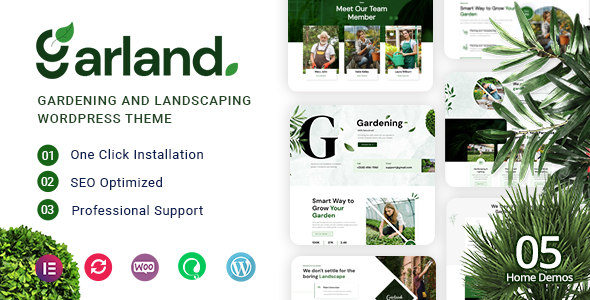 Garland - Gardening and Landscaping WordPress Theme