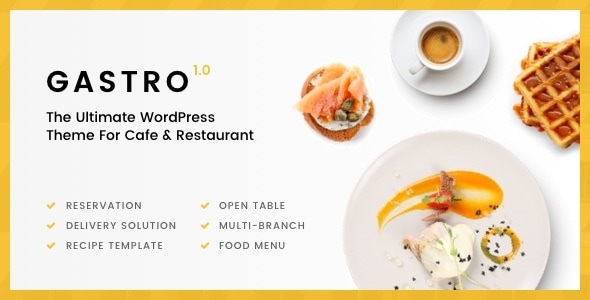 Gastro - Multipurpose Cafe & Restaurant WordPress Theme