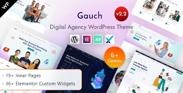 Gauch - IT Services & Digital Business Agency Elementor WordPress Theme