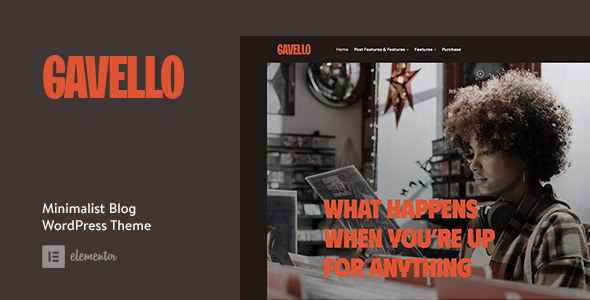 Gavello - Captivating Minimalist Blog WordPress Theme