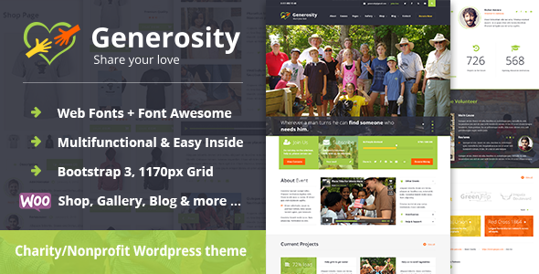 Generosity - Charity Non-profit WordPress Theme