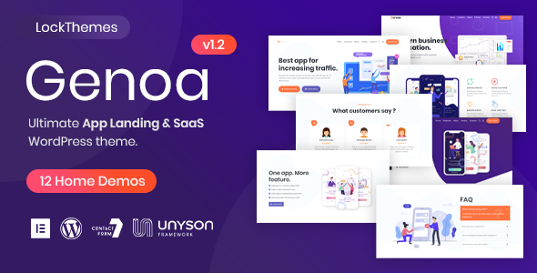 Genoa - SaaS & App landing WordPress theme