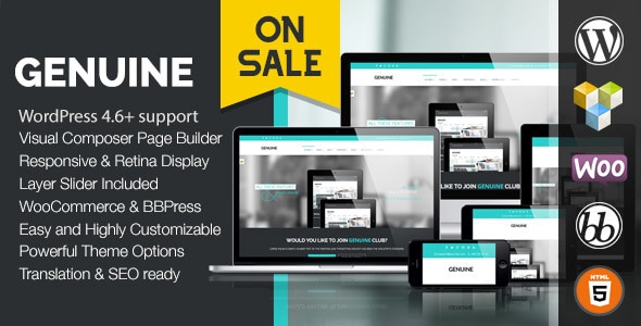 Genuine - Creative Responsive WordPress Theme