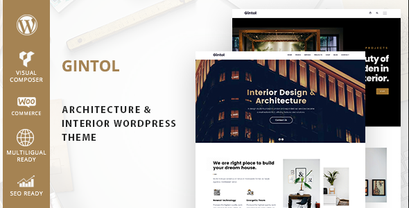 Gintol - Interior And Architecture WordPress Theme