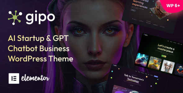 Gipo - AI Startup & GPT Chatbot Business WordPress Theme